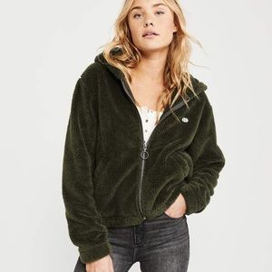Abercrombie and Fitch Sherpa jacket with hood